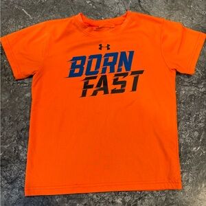 Boys under armour heat gear t shirt